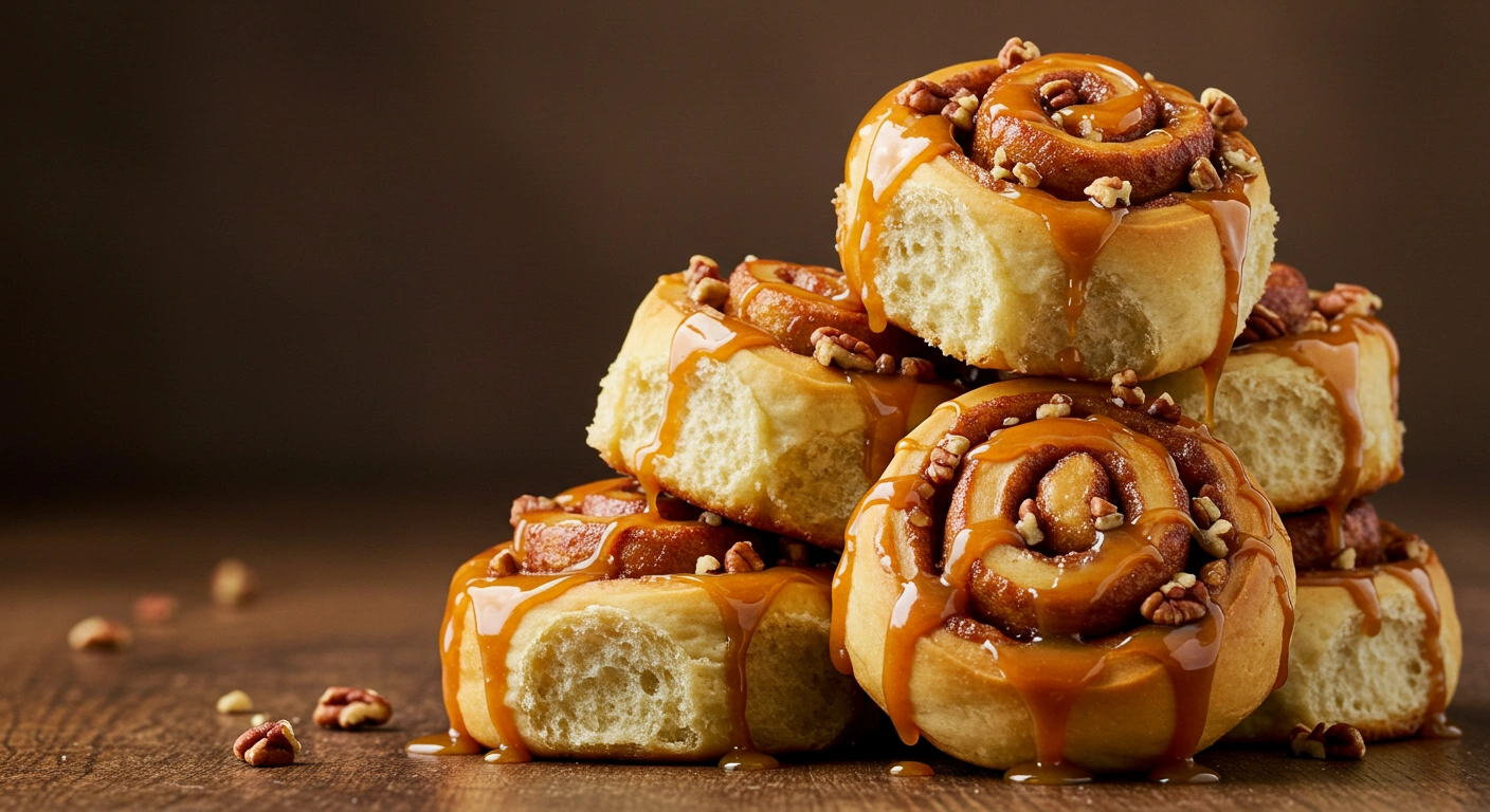 Caramel Pecan Cinnamon Rolls - secondary view